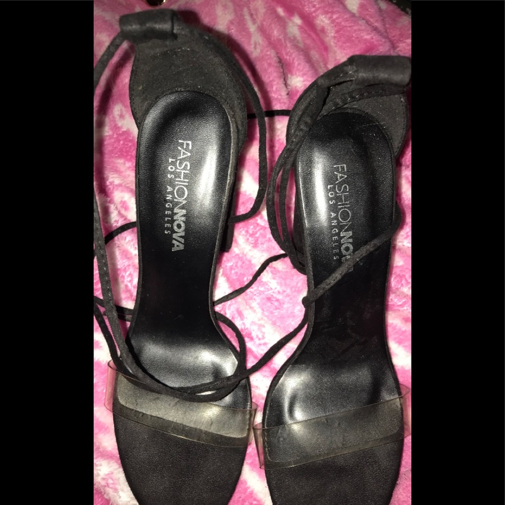 Fashion nova black heels